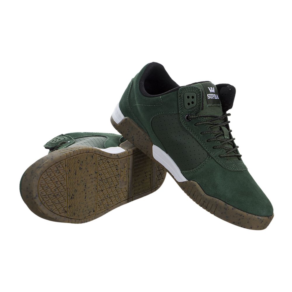 Baskets Basses Supra Ellington Vert Green/Gum Homme | SRQ-74929372